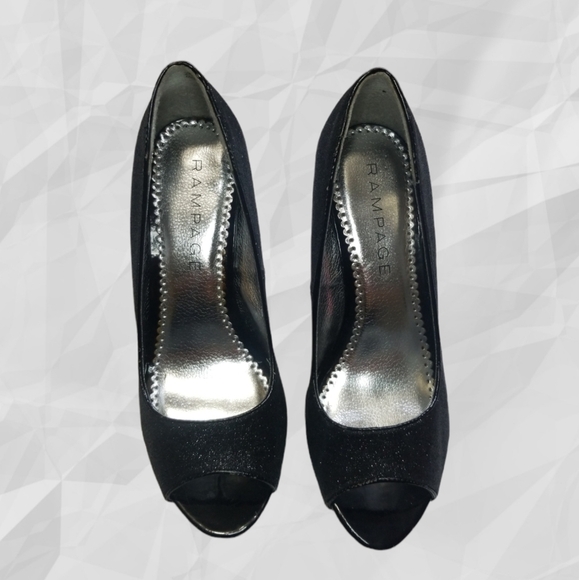 Rampage Peep Toe Heels 7.5 - Picture 2 of 10